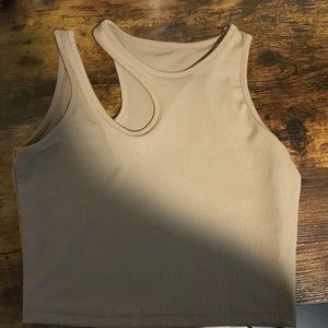 coffee color tank top